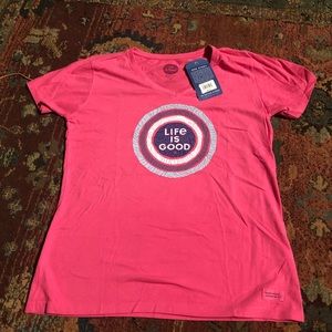 Life is good short sleeve tee size medium brand new w tags.